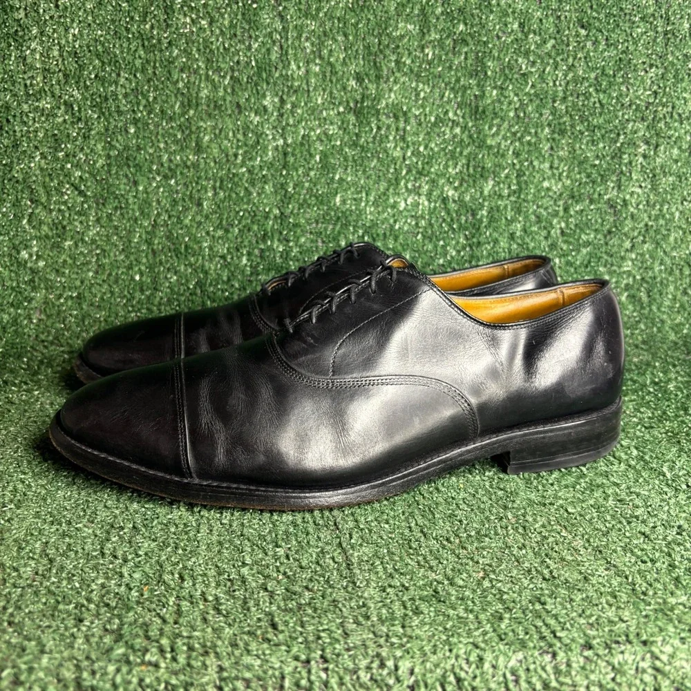 Allen Edmonds Park Avenue Cap Toe Oxford Leather Dress Shoe Black Mens Sz 11.5C